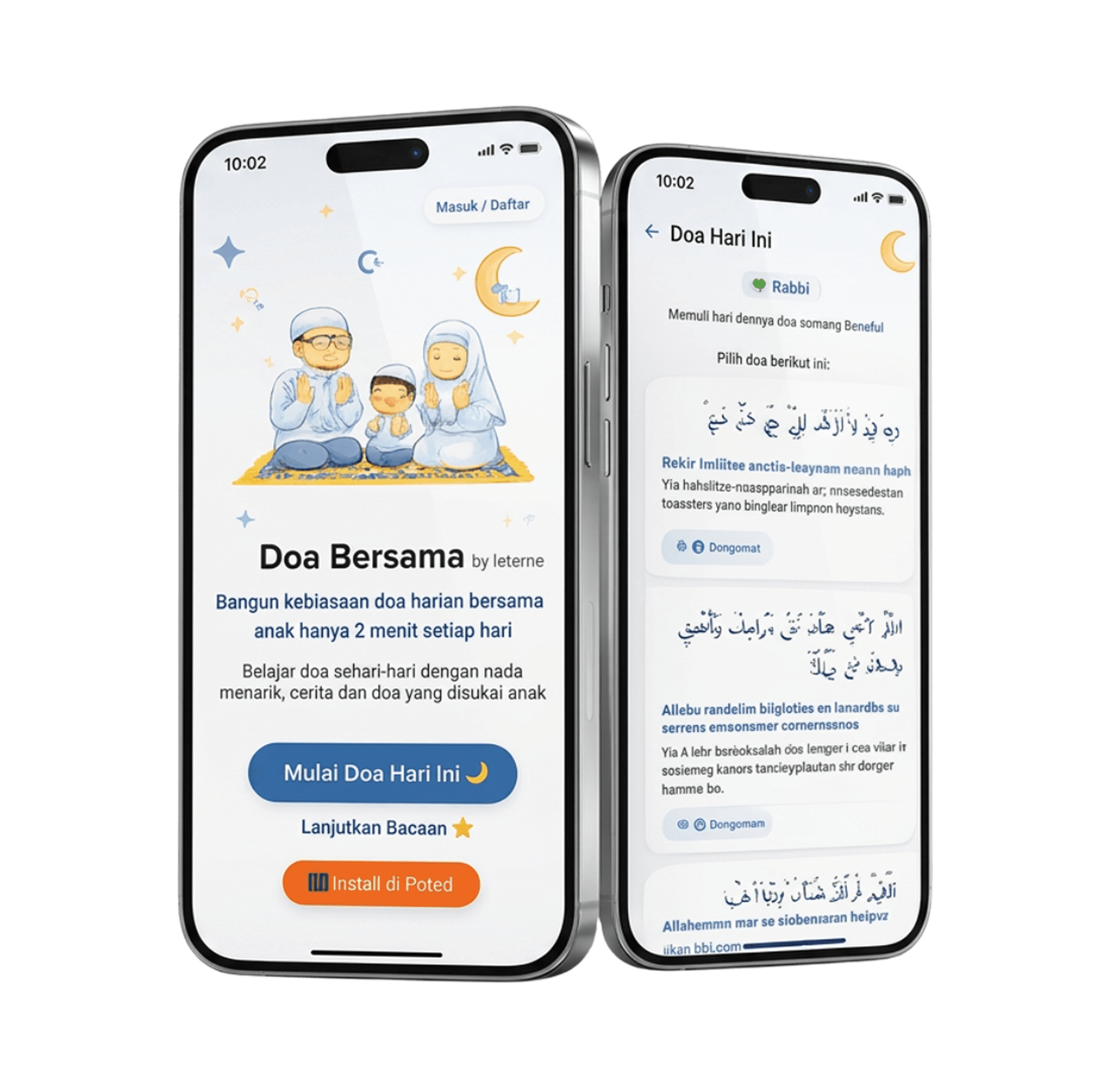 Doa Bersama app mockup